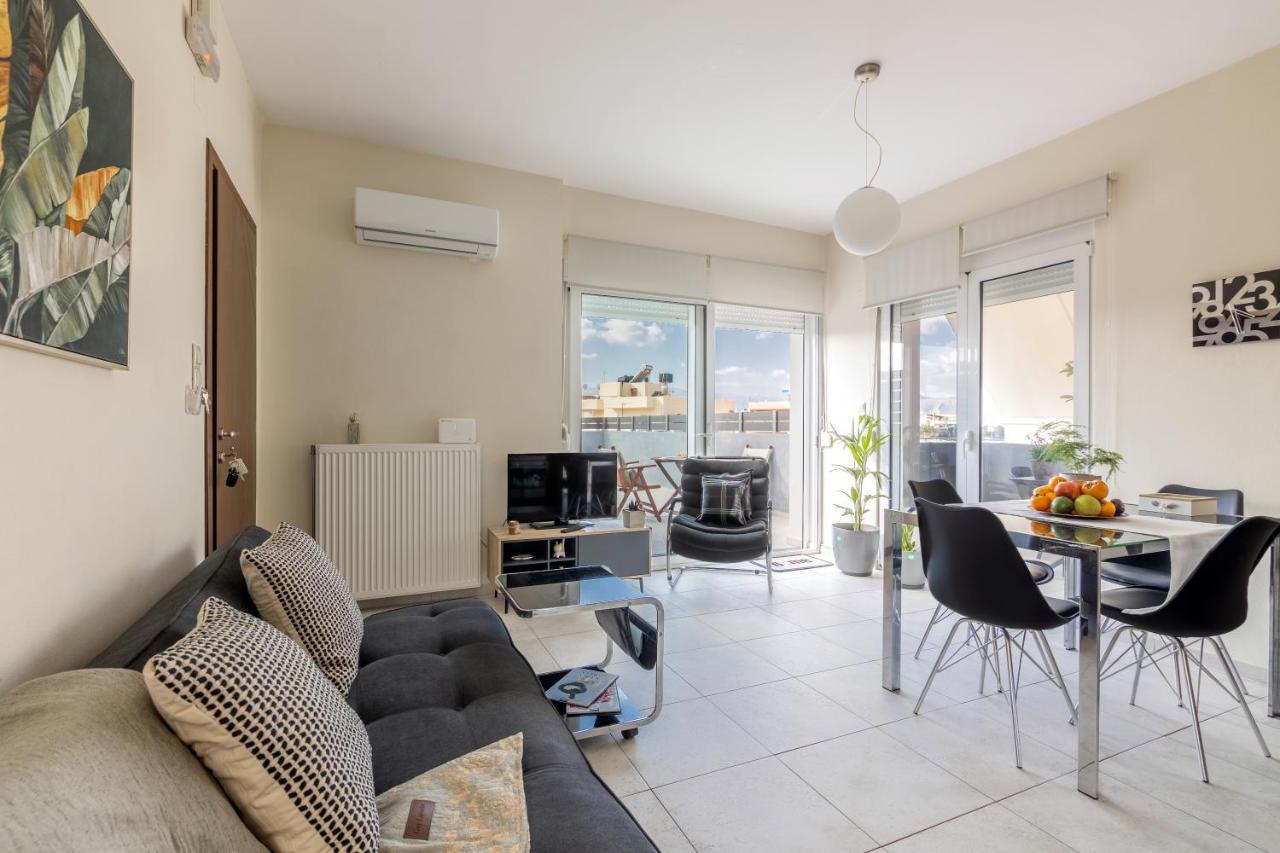 הרקליון Bright & Modern Apt With View מראה חיצוני תמונה
